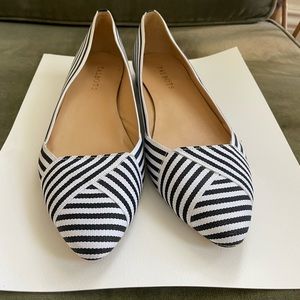 Talbots stripped flats-9 1/2 M